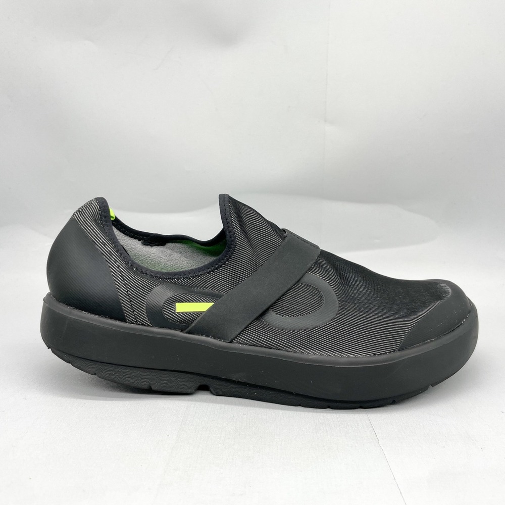 OOFOS Mens 11 OOmg Low Recovery Shoes Black Slip On Sneaker Comfort Casual